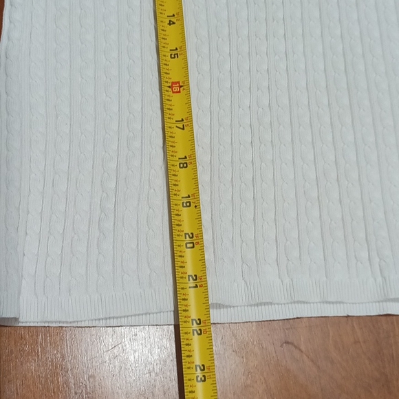 Jones New York Country White sweater Tank Top Size XL - Picture 5 of 6